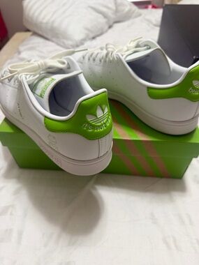 adidas Stan Smith Kermit White & Bright Green Low-Top Sneakers